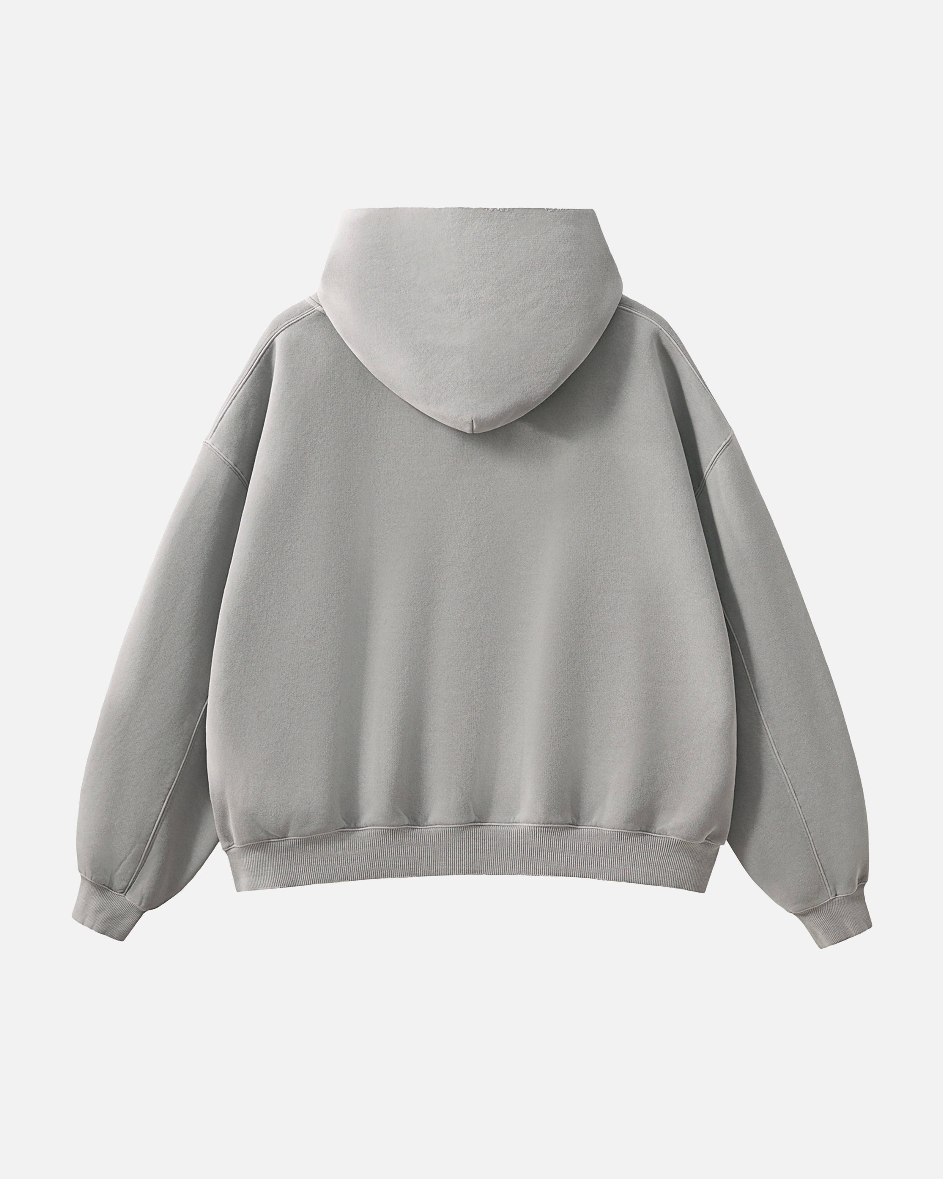 Hudson Mist Frayed Vintage Wash Hoodie