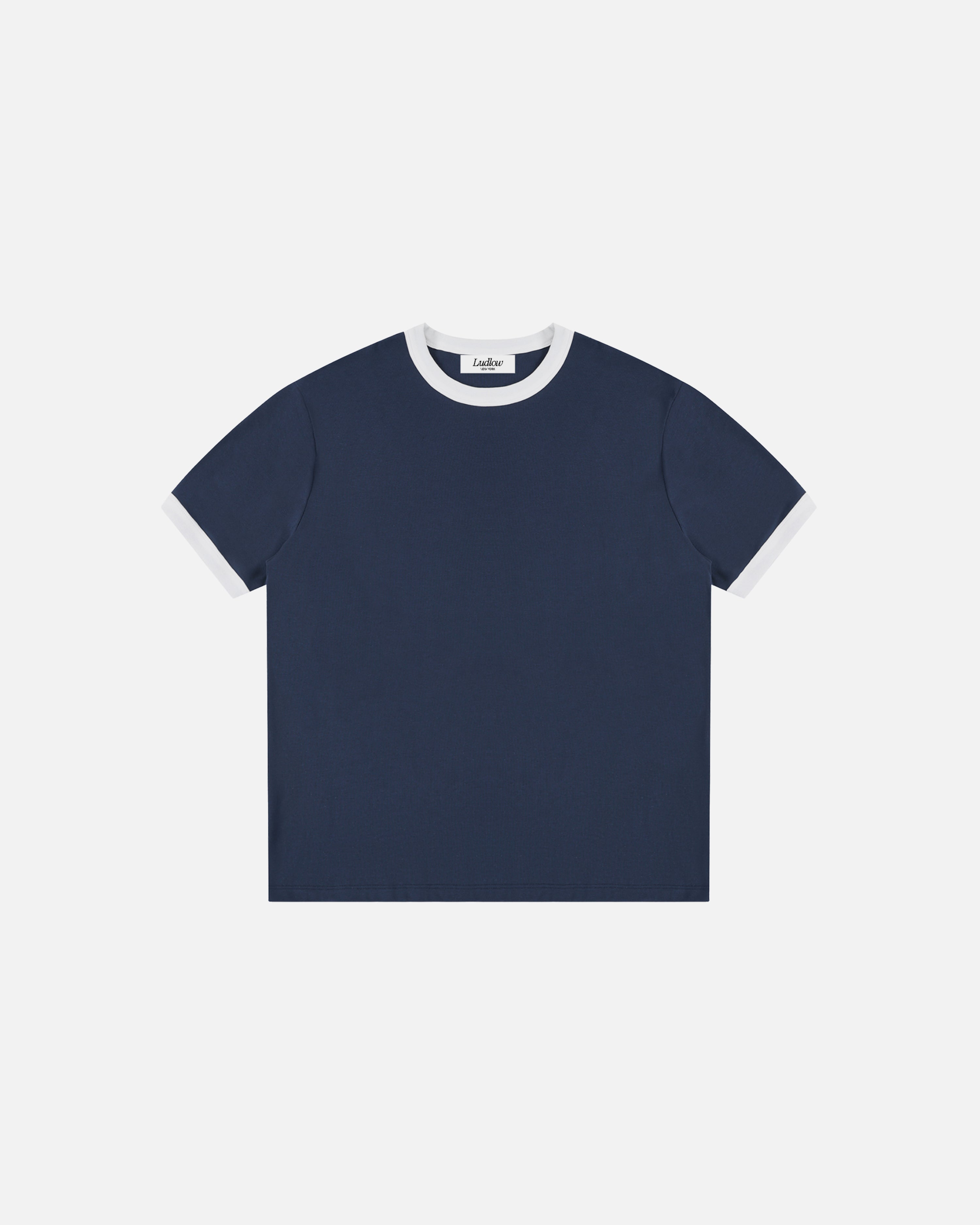 Crosby Contrast Edge Ribbed T-Shirt