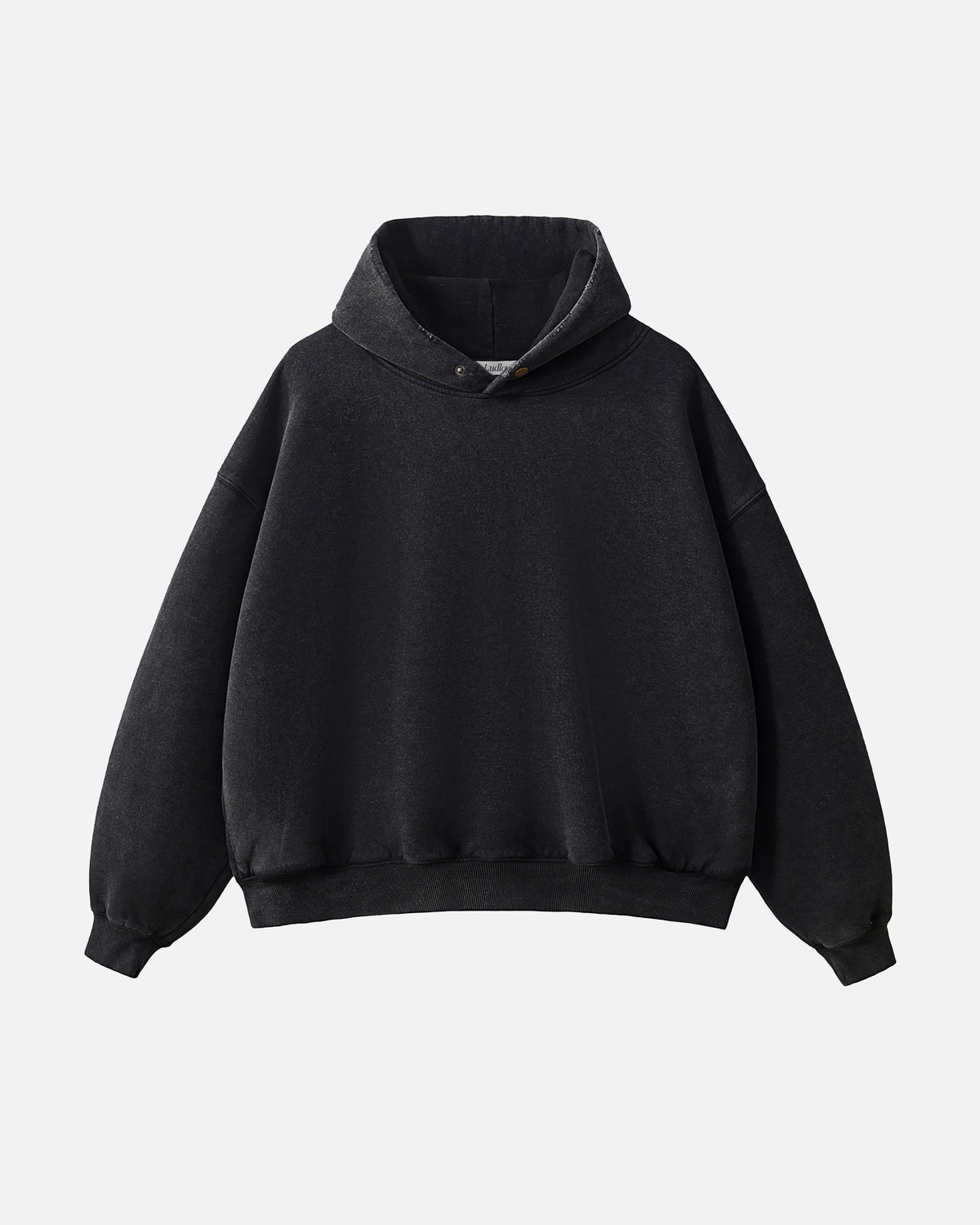 Hudson Mist Frayed Vintage Wash Hoodie