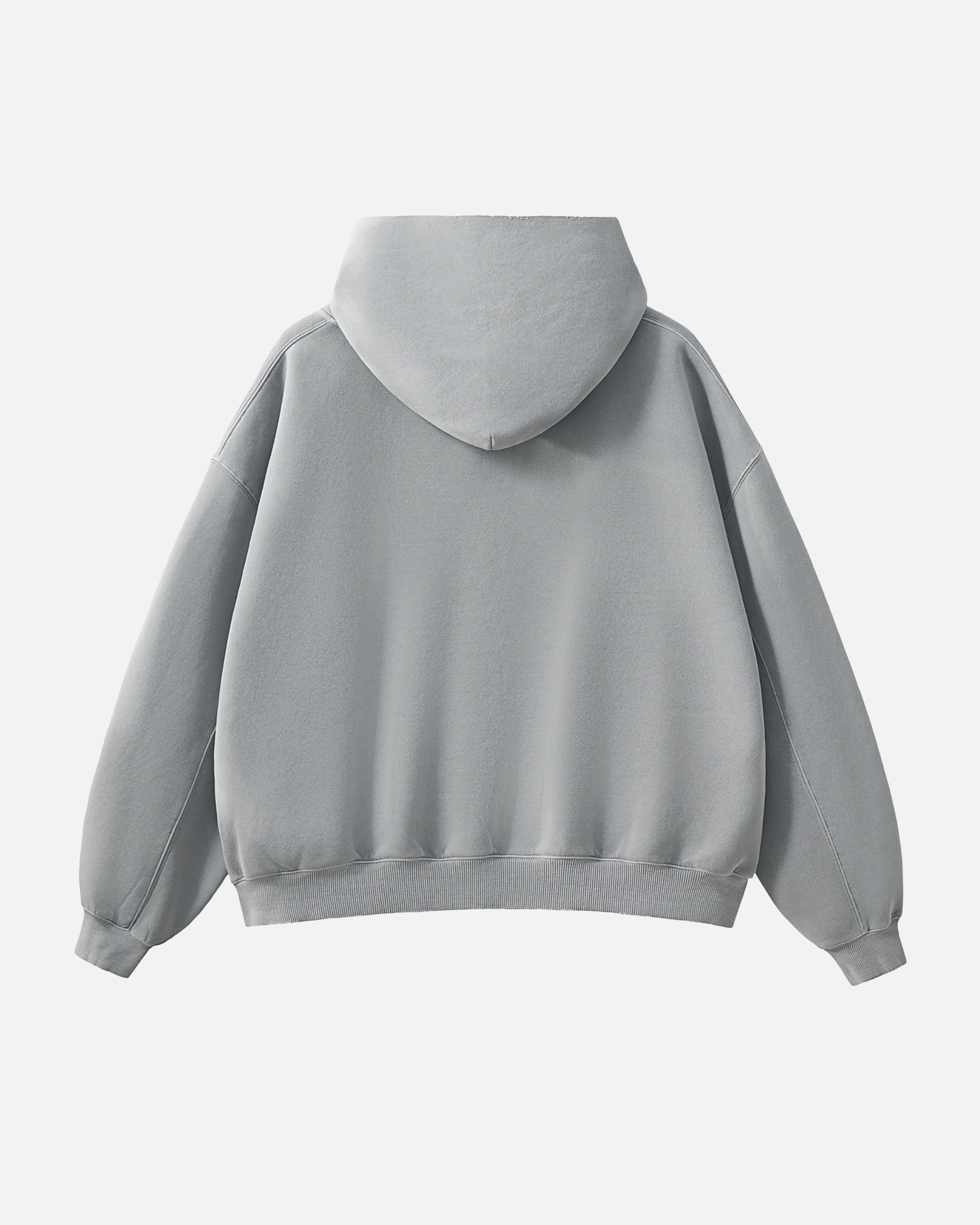 Hudson Mist Frayed Vintage Wash Hoodie