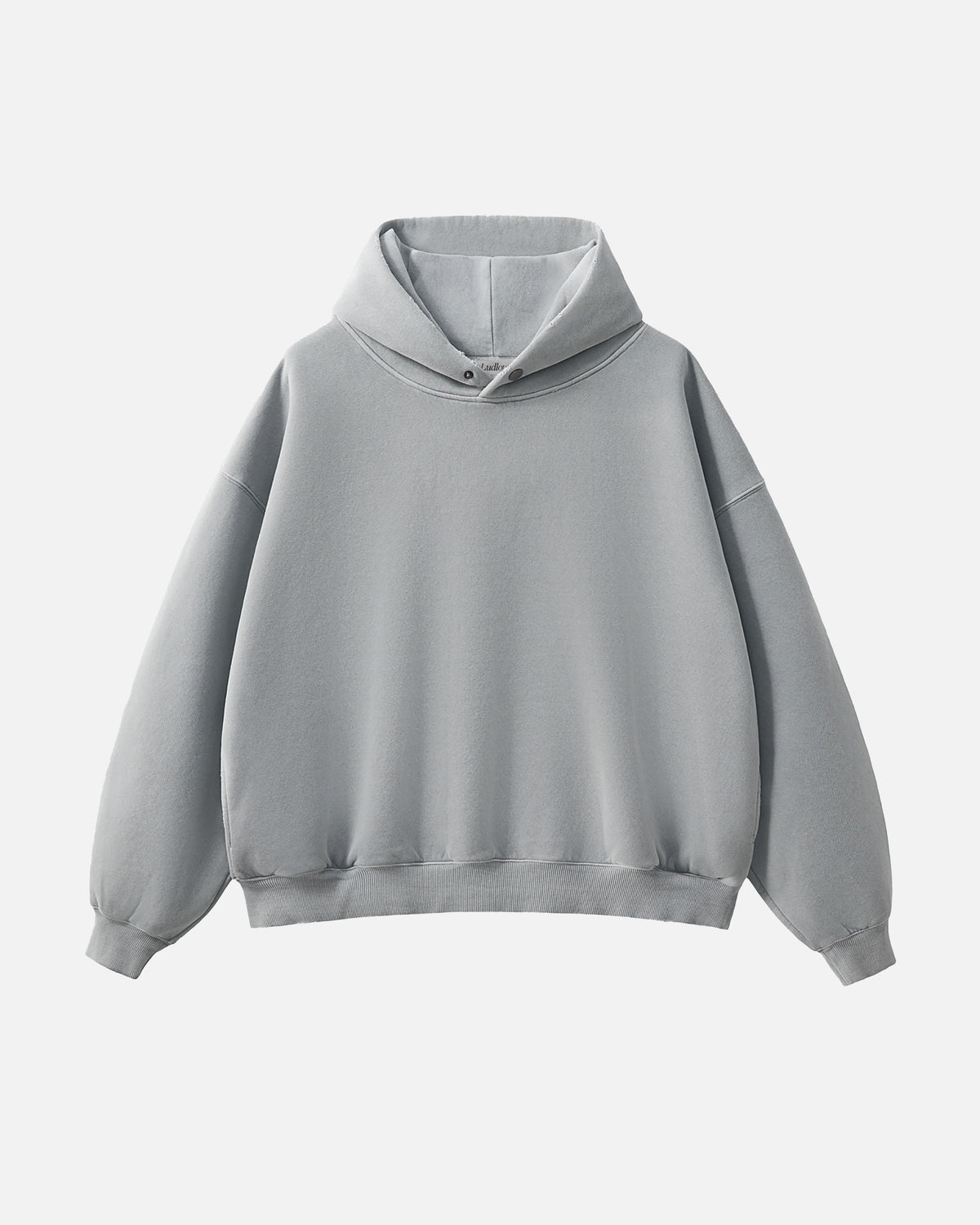 Hudson Mist Frayed Vintage Wash Hoodie