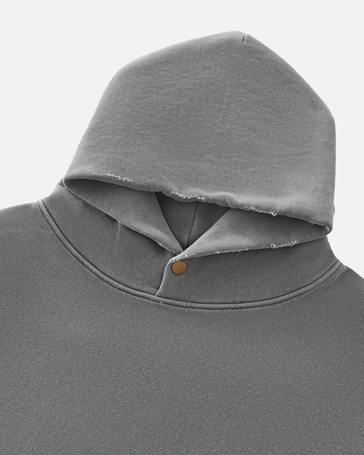 Hudson Mist Frayed Vintage Wash Hoodie