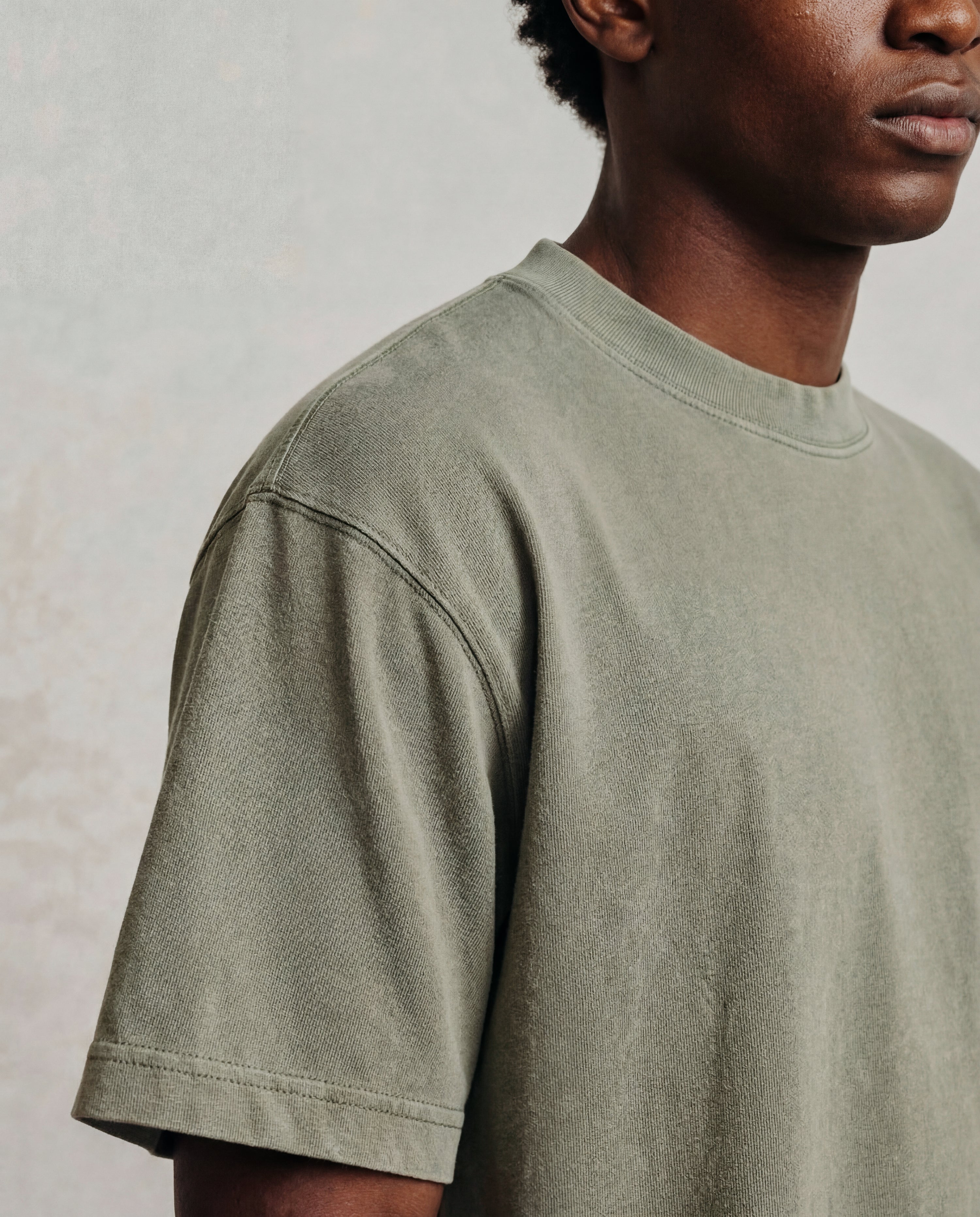 Hudson Mist Vintage Heavyweight Drop Shoulder T-Shirt