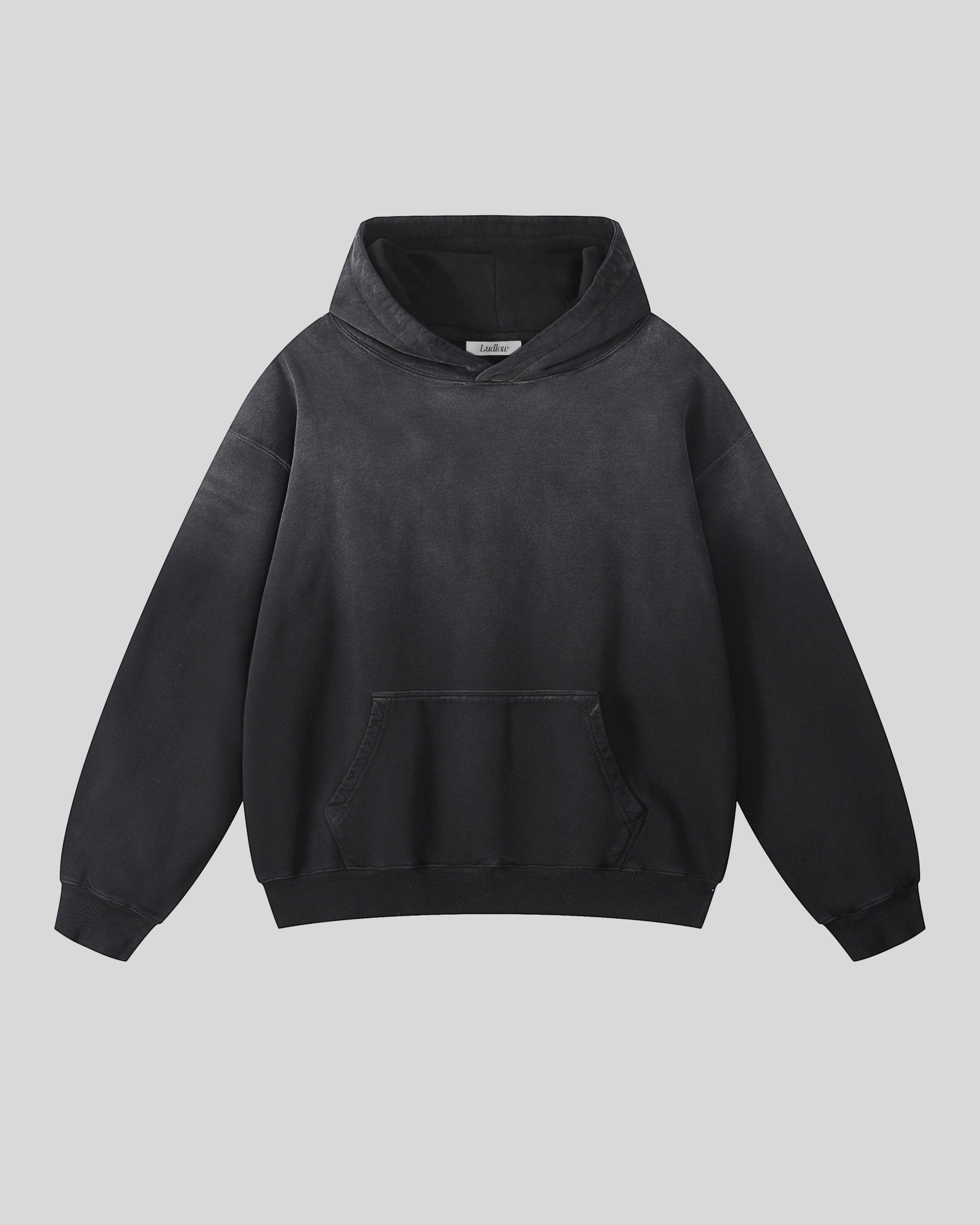 Hudson Mist Heavyweight Sunfade Oversized Hoodie