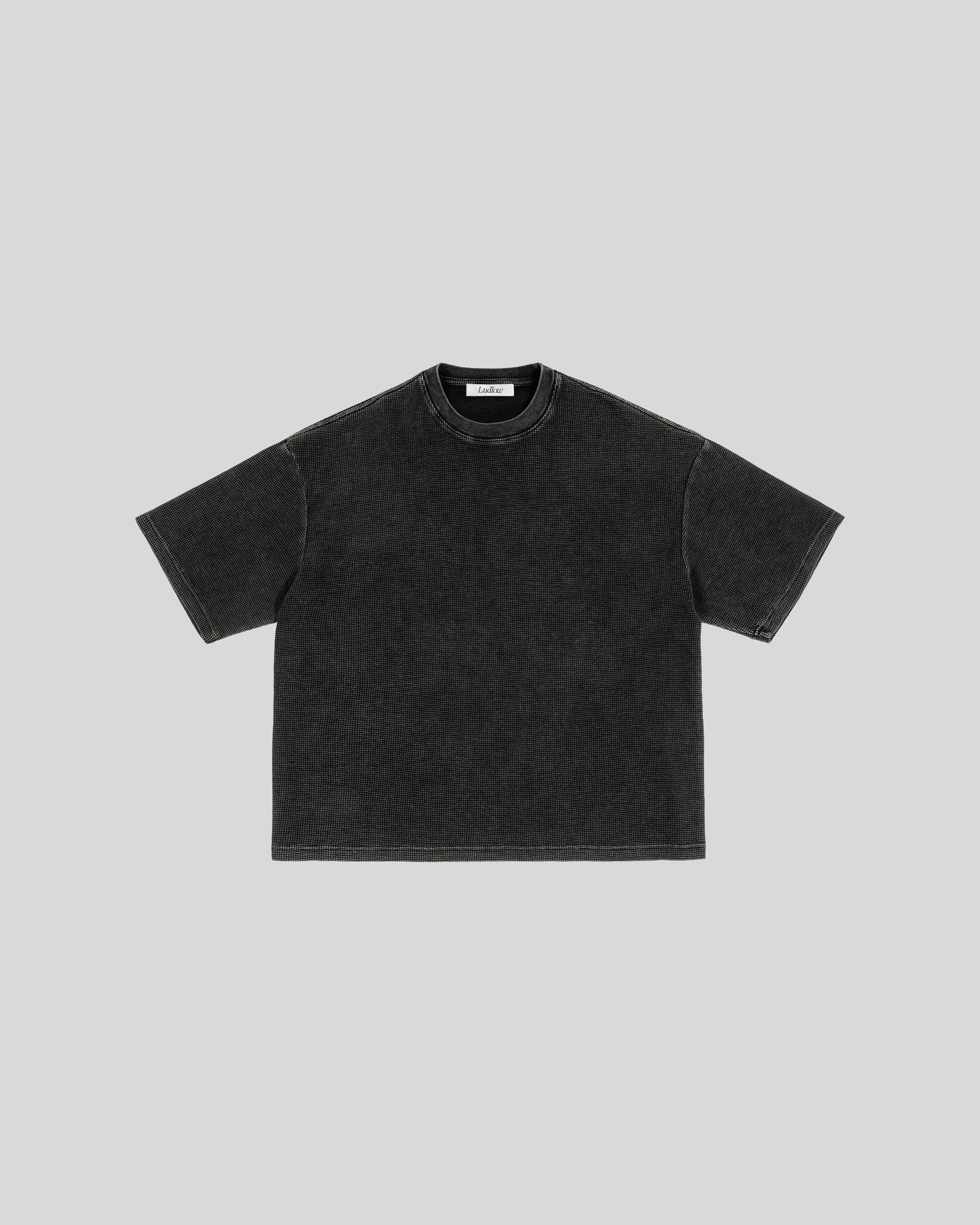 Hudson Mist Waffle Washed Boxy T-Shirt