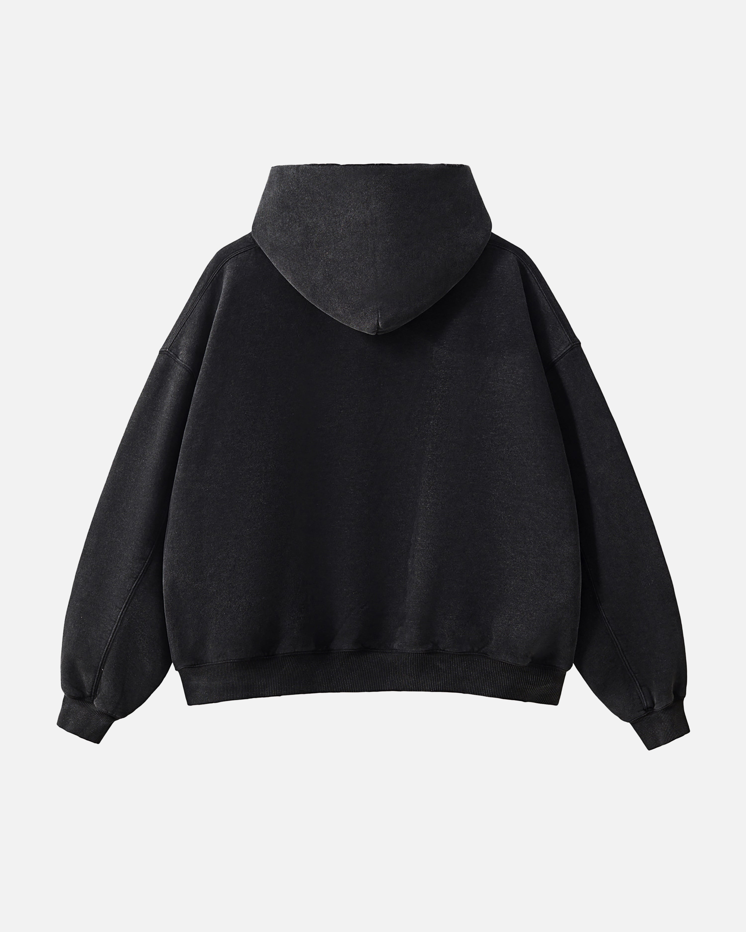 Hudson Mist Frayed Vintage Wash Hoodie